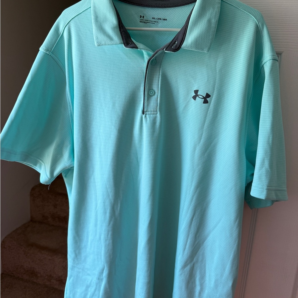 Under Armour Men's Light Blue Polo Shirt